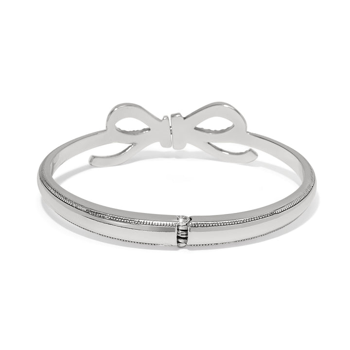 ILLUMINA BOW HINGED BANGLE - SILVER