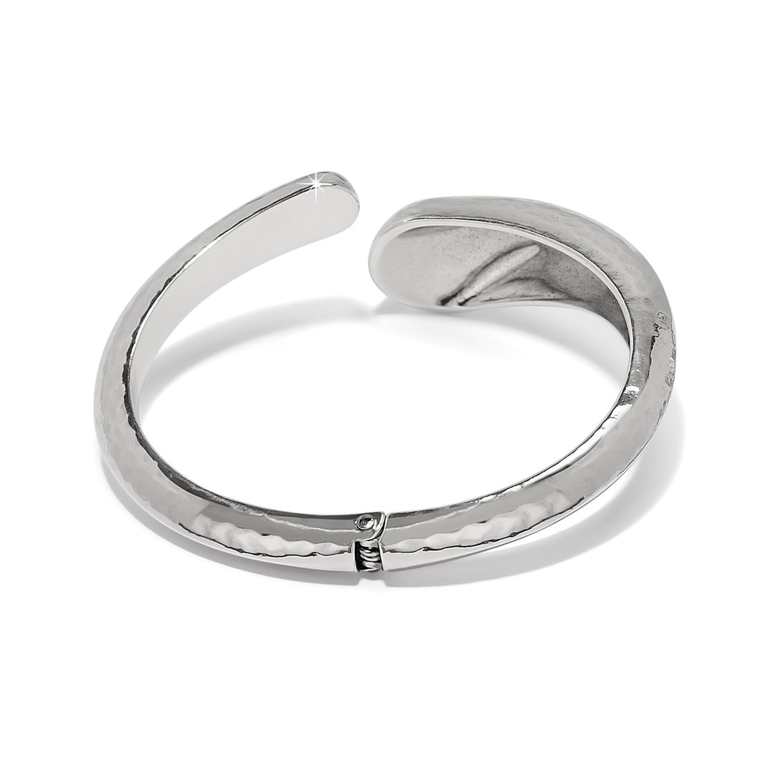 NILE OPEN HINGE BANGLE - SILVER