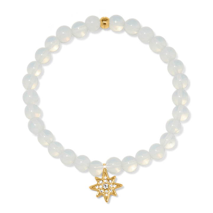 ENCHANTING STAR STRETCH BRACELET - SILVER-WHITE