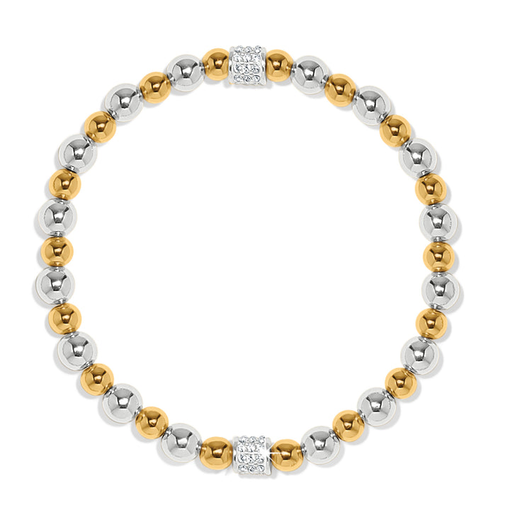 MERIDIAN PETITE STRETCH BRACELET - SILVER-GOLD