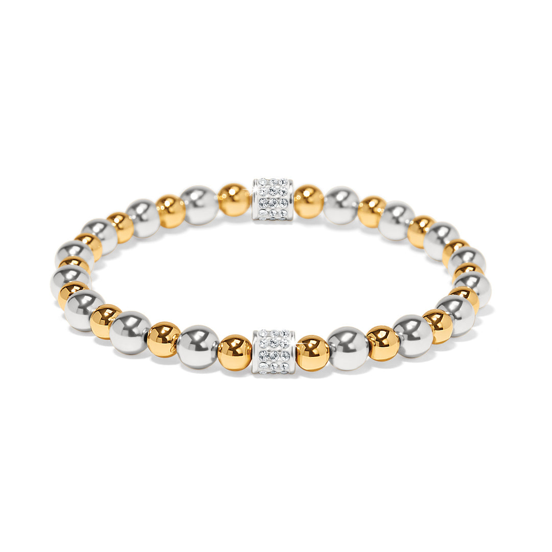 MERIDIAN PETITE STRETCH BRACELET - SILVER-GOLD