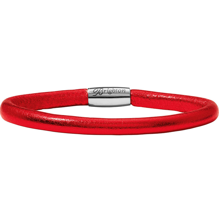 WOODSTOCK METALLIC SINGLE BRACELET - METALLIC RED - SIZE MED/LG