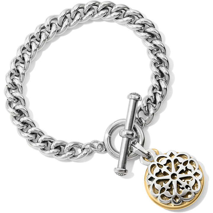 FERRARA TWO TONE TOGGLE BRACELET