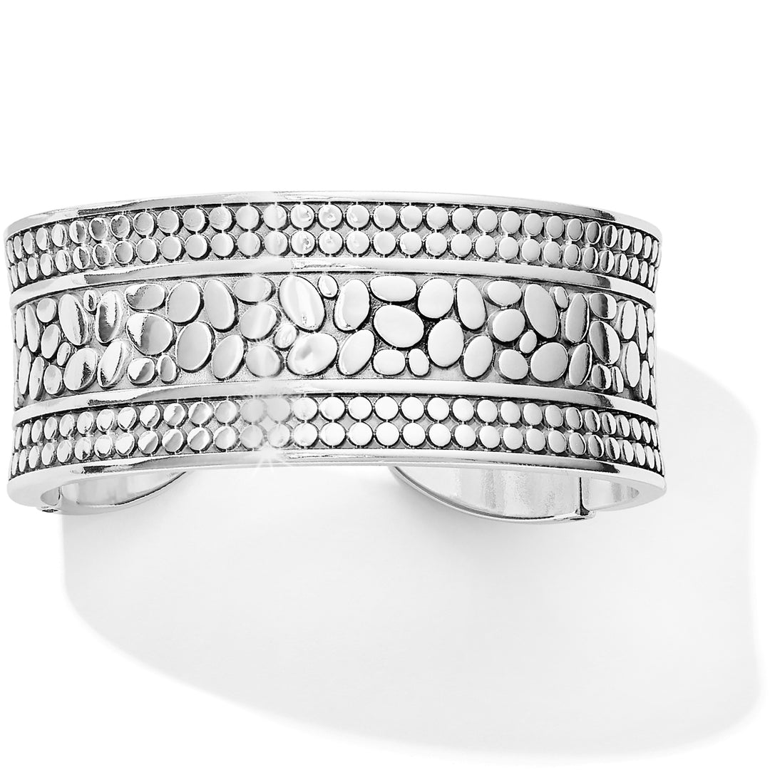 PEBBLE DOUBLE HINGED BANGLE - SILVER