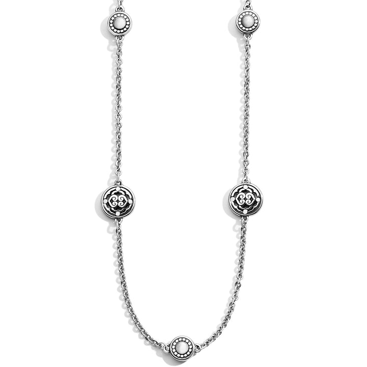 INTRIGUE PETITE LONG NECKLACE - SILVER-GOLD