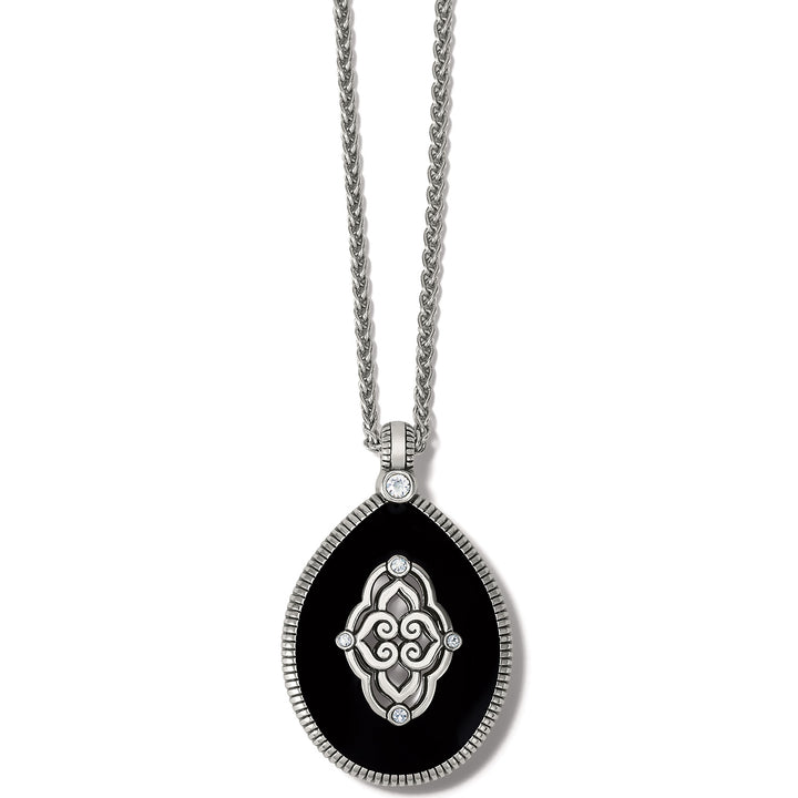 INTRIGUE SOIREE REVERSIBLE NECKLACE - GOLD-BLACK