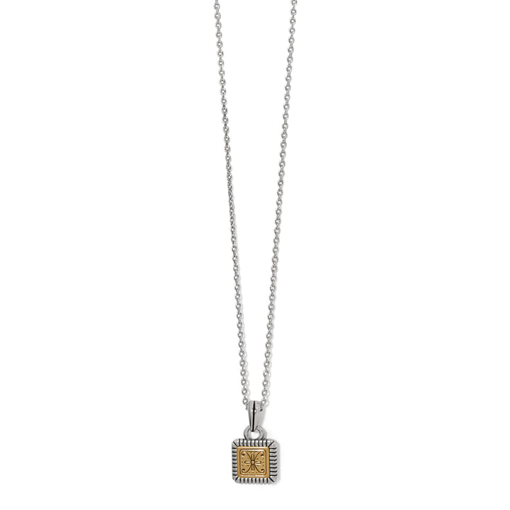 MOSAIC TWO TONE MINI TILE NECKLACE