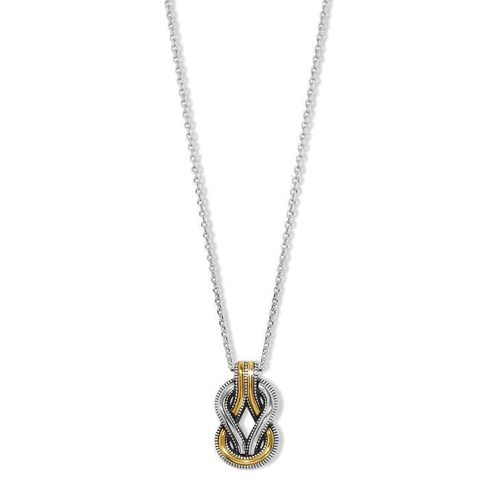 INTERLOK HARMONY TWO TONE NECKLACE - SILVER-GOLD