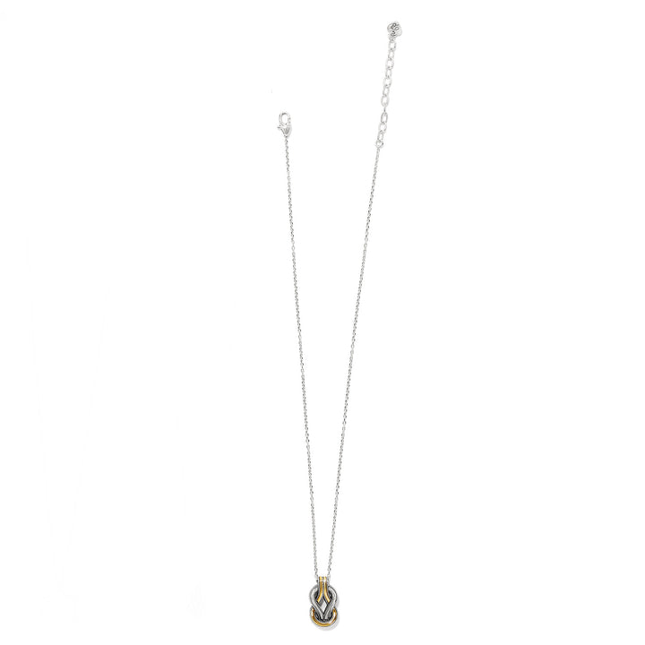 INTERLOK HARMONY TWO TONE NECKLACE - SILVER-GOLD