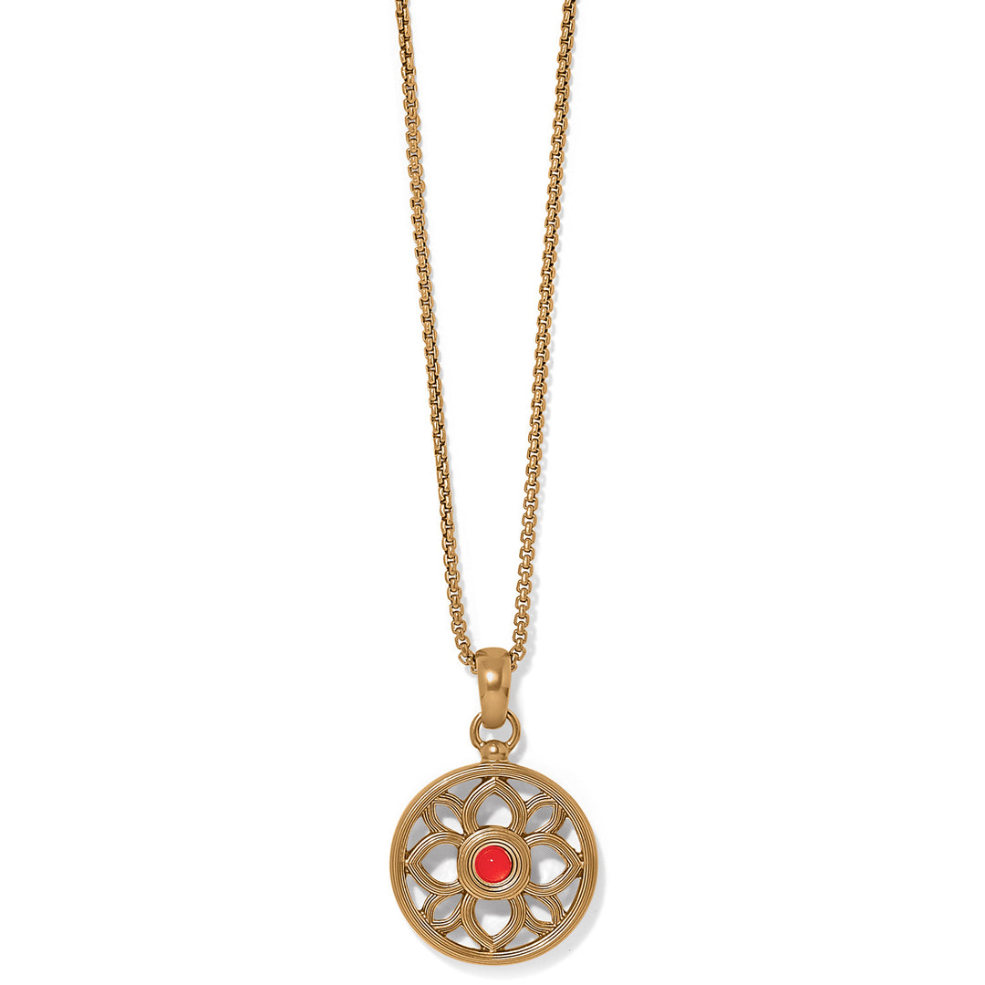 VENETIAN GEMS NECKLACE - GOLD-RED