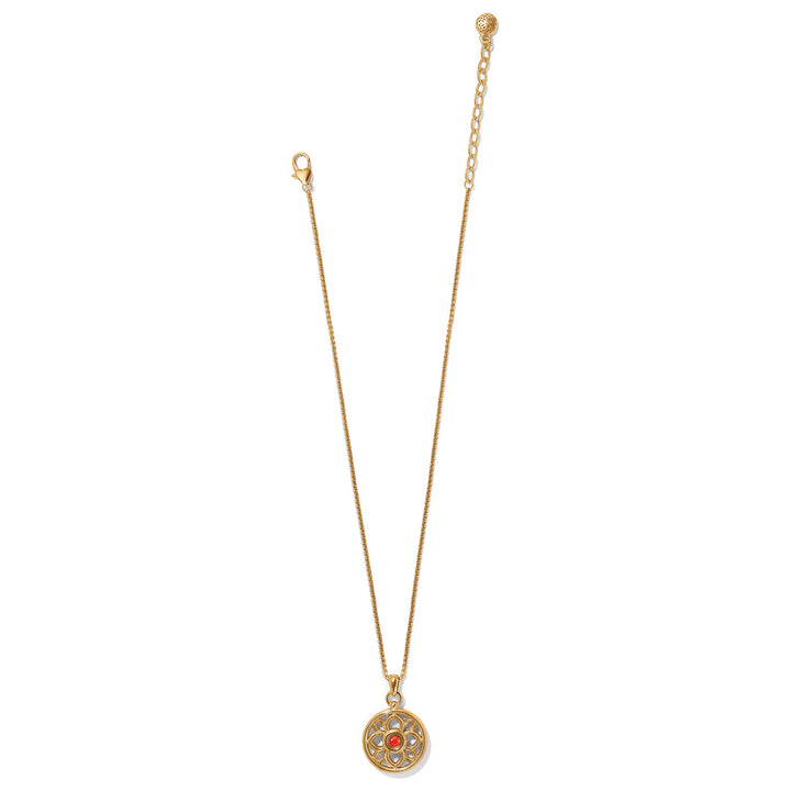 VENETIAN GEMS NECKLACE - GOLD-RED