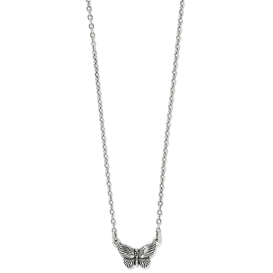 BLOOM PETITE BUTTERFLY NECKLACE - SILVER
