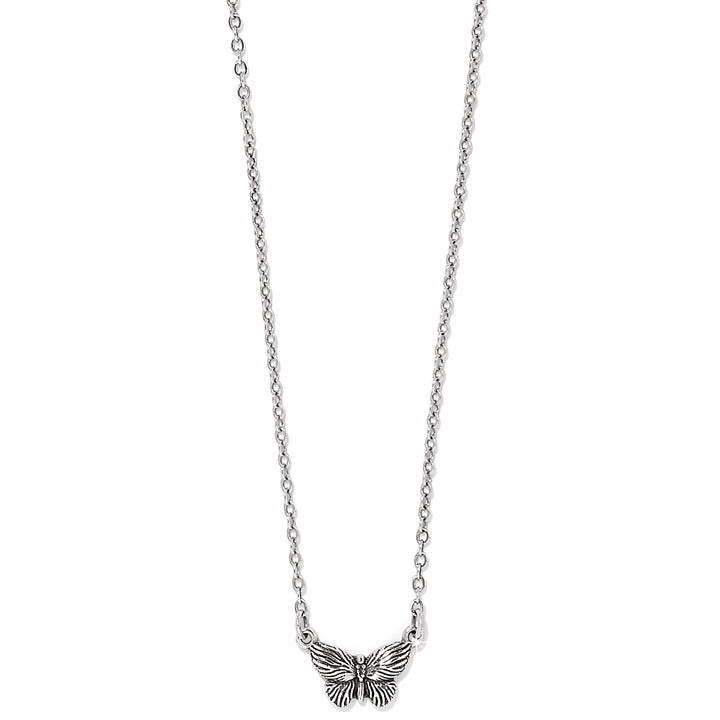 BLOOM PETITE BUTTERFLY NECKLACE - SILVER