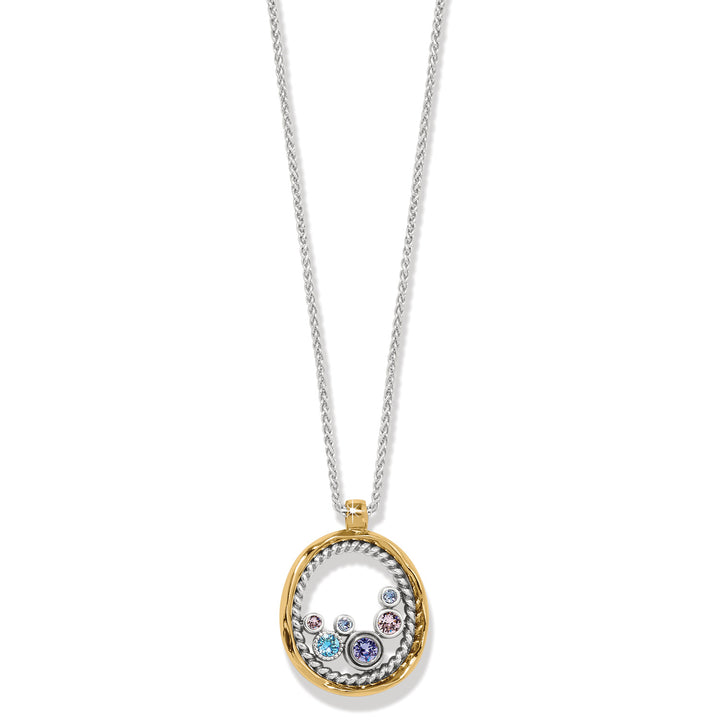 HALO GLEAM NECKLACE - SILVER/GOLD -MULTI