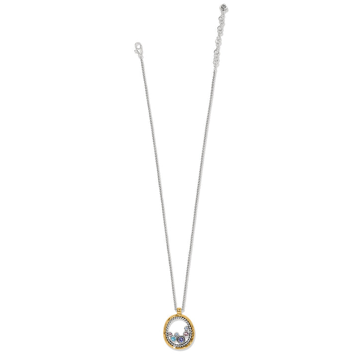 HALO GLEAM NECKLACE - SILVER/GOLD -MULTI