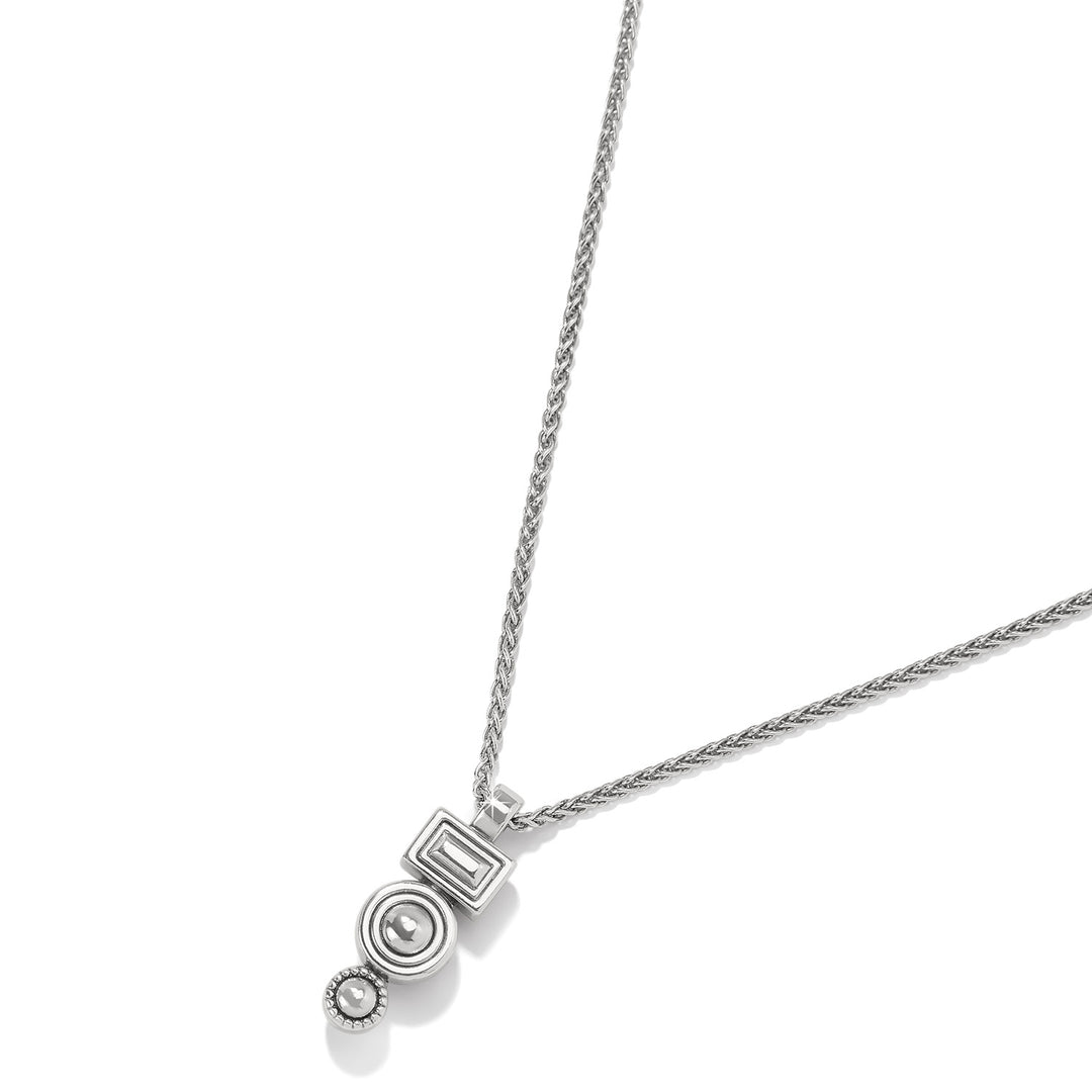 HALO GLEAM DROP NECKLACE - SILVER/GOLD -MULTI