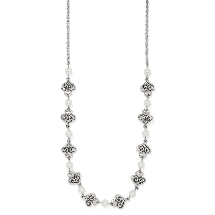 ALCAZAR AMOR PEARL NECKLACE - SILVER-PEARL