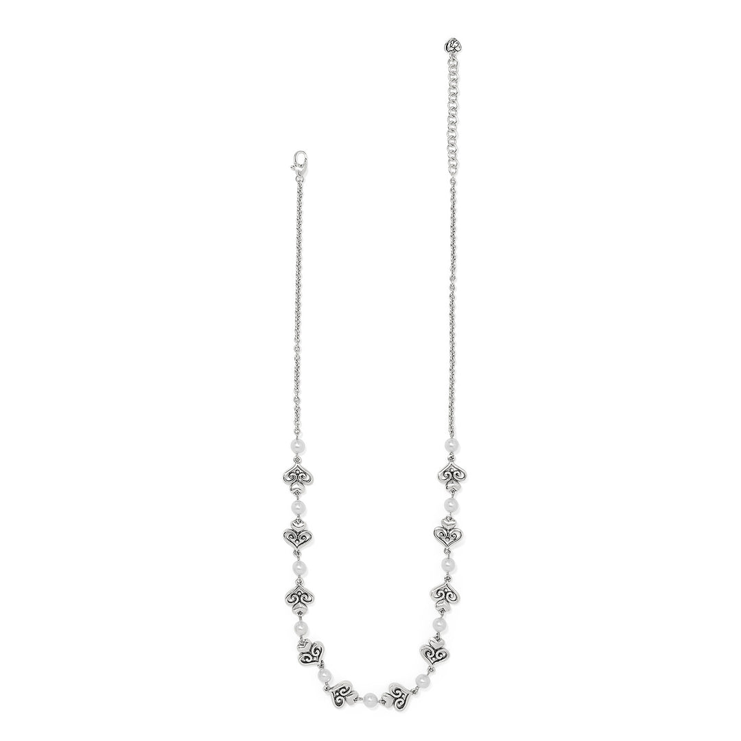 ALCAZAR AMOR PEARL NECKLACE - SILVER-PEARL