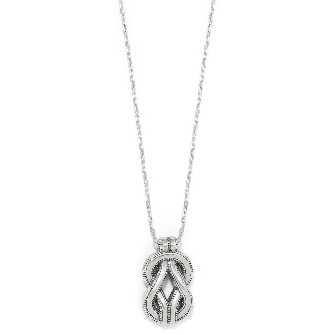 INTERLOK HARMONY BLACK NECKLACE - SILVER-BLACK