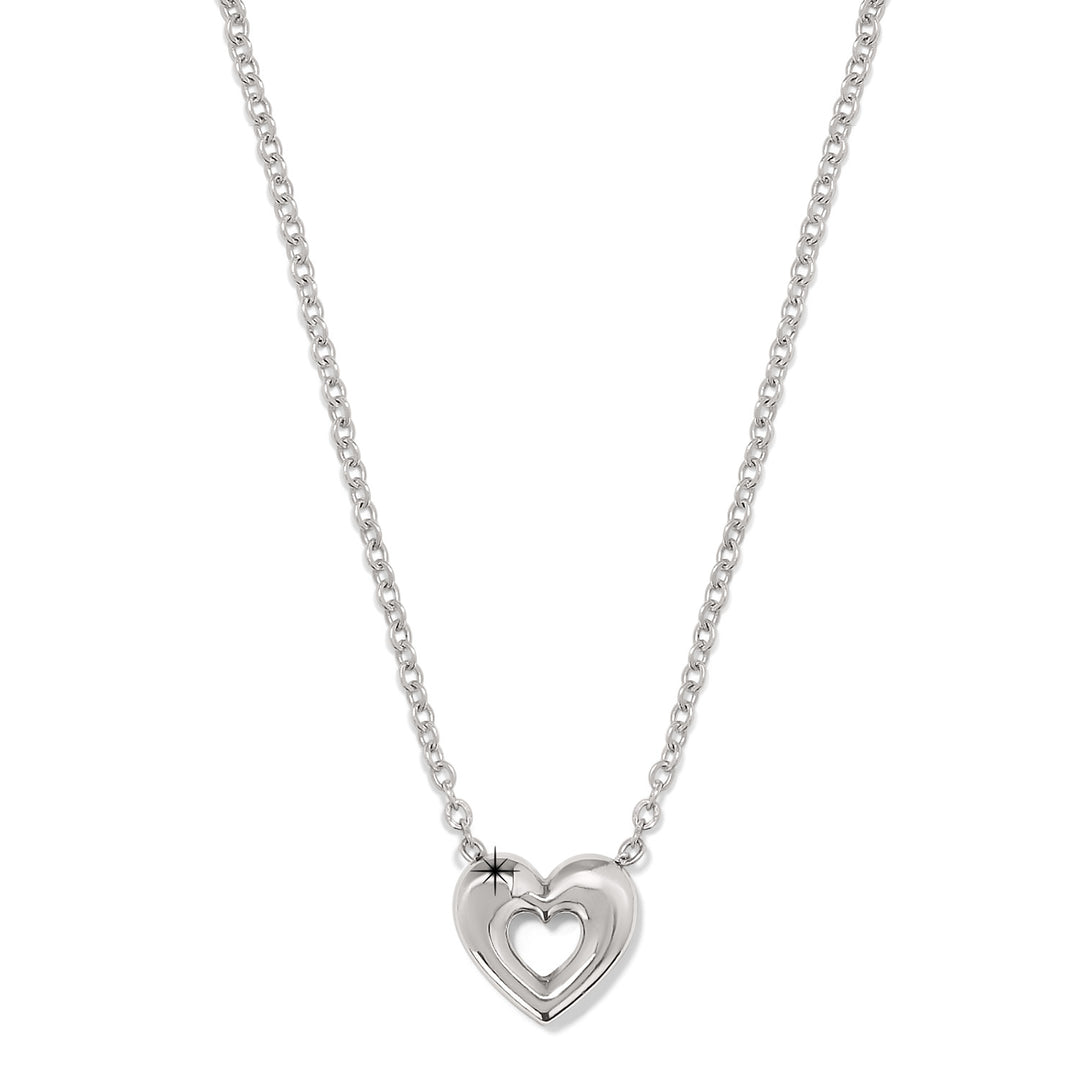 ENCHANTING HEART NECKLACE - SILVER