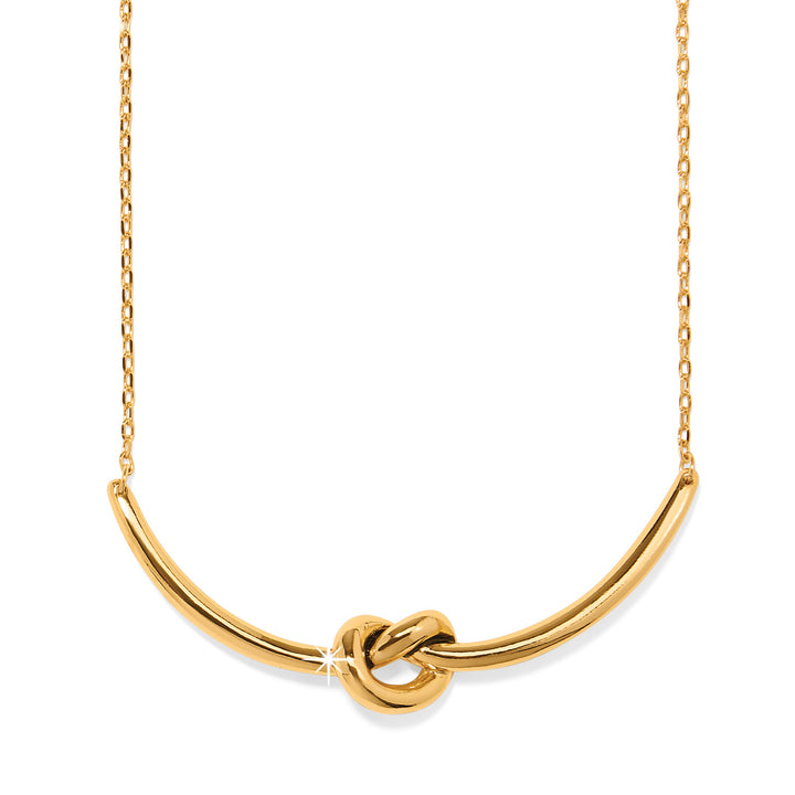 Interlok Single Knot Necklace - Gold