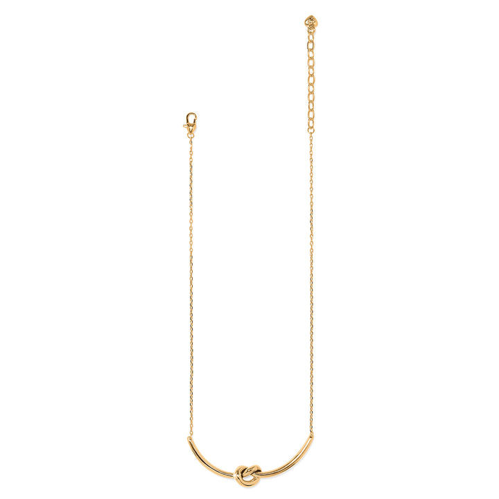 Interlok Single Knot Necklace - Gold