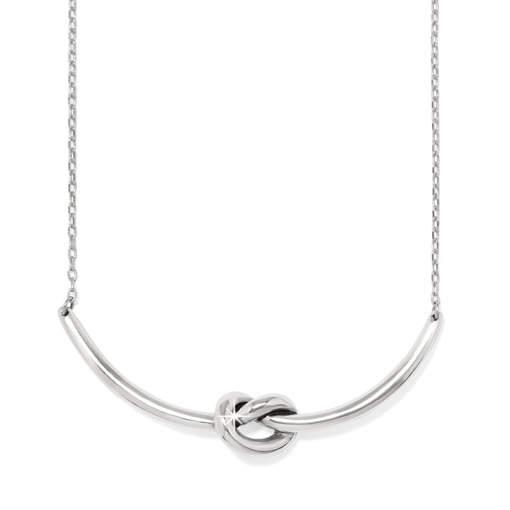 Interlok Single Knot Necklace - Silver