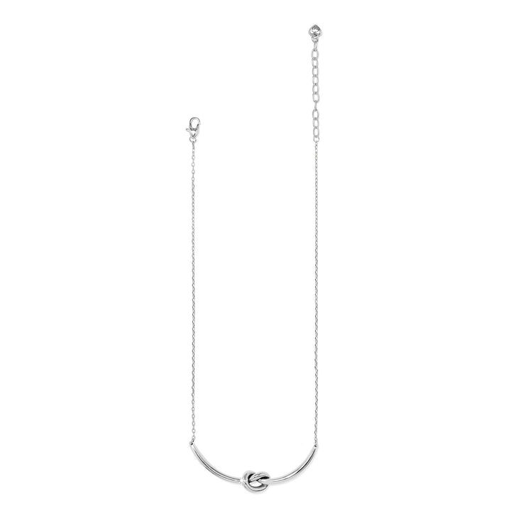 Interlok Single Knot Necklace - Silver