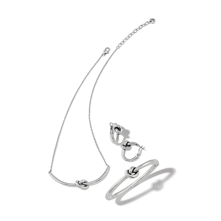 Interlok Single Knot Necklace - Silver