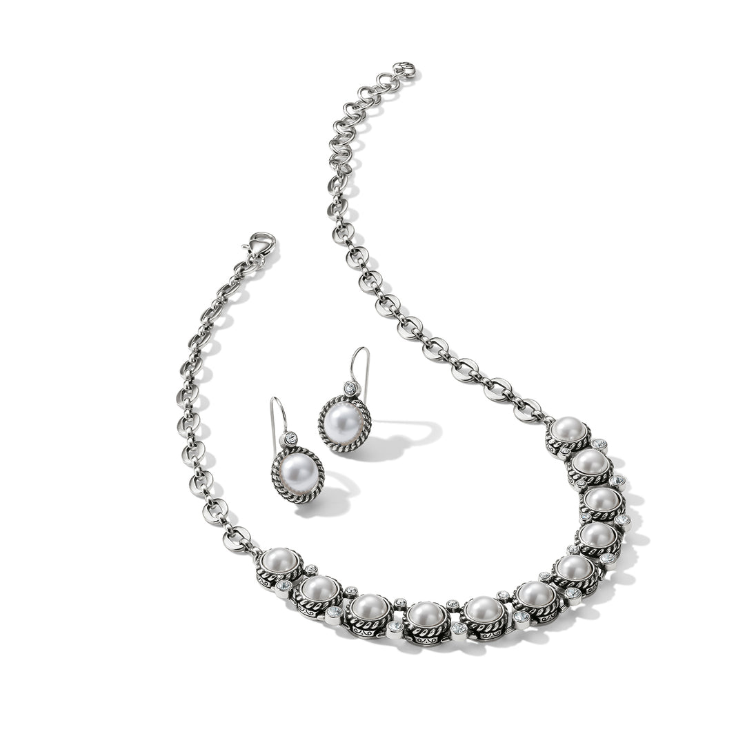 SEA GEM COLLAR NECKLACE - SILVER