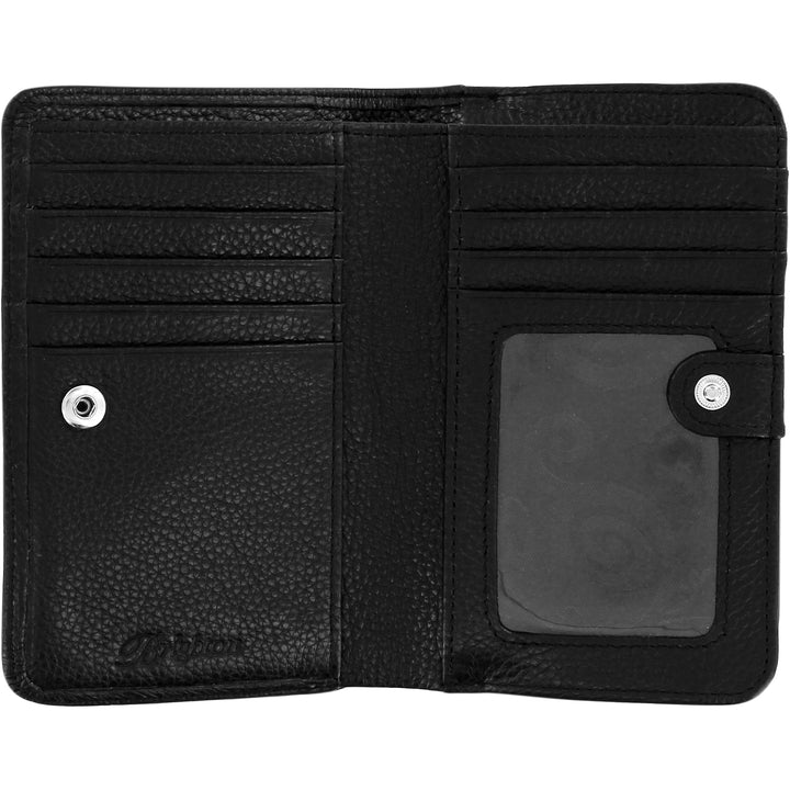 PRETTY TOUGH MEDIUM ZIP WALLET - BLACK