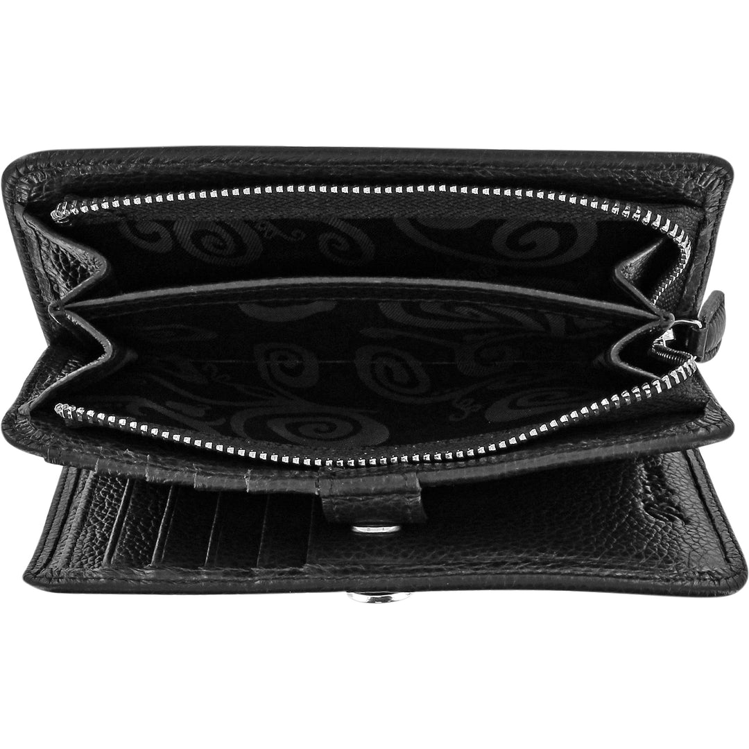 PRETTY TOUGH MEDIUM ZIP WALLET - BLACK