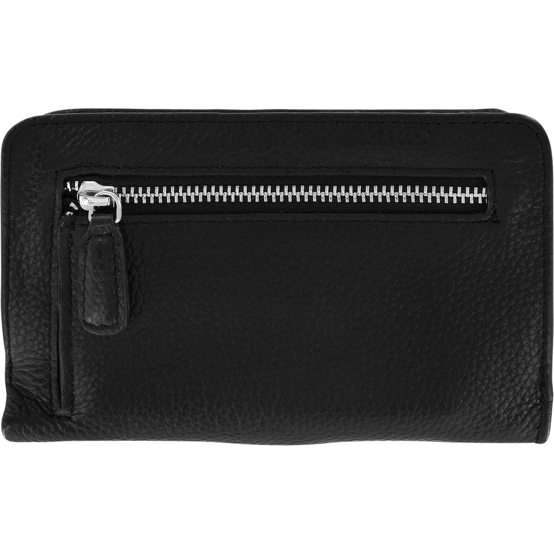 PRETTY TOUGH MEDIUM ZIP WALLET - BLACK