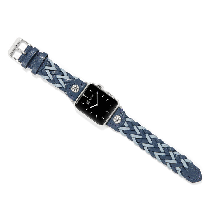 RORY LEATHER WATCH BAND - FRENCH BLUE-CLOUD BLUE