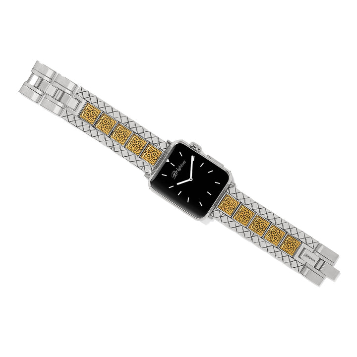 Mosaic Two Tone Watch Band - Silver-Gold