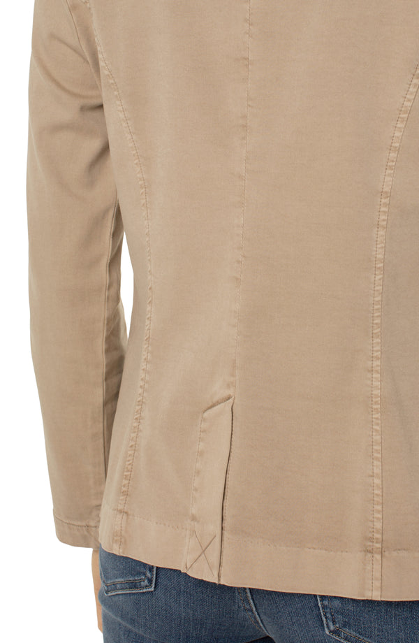 FITTED BLAZER - BISCUIT TAN