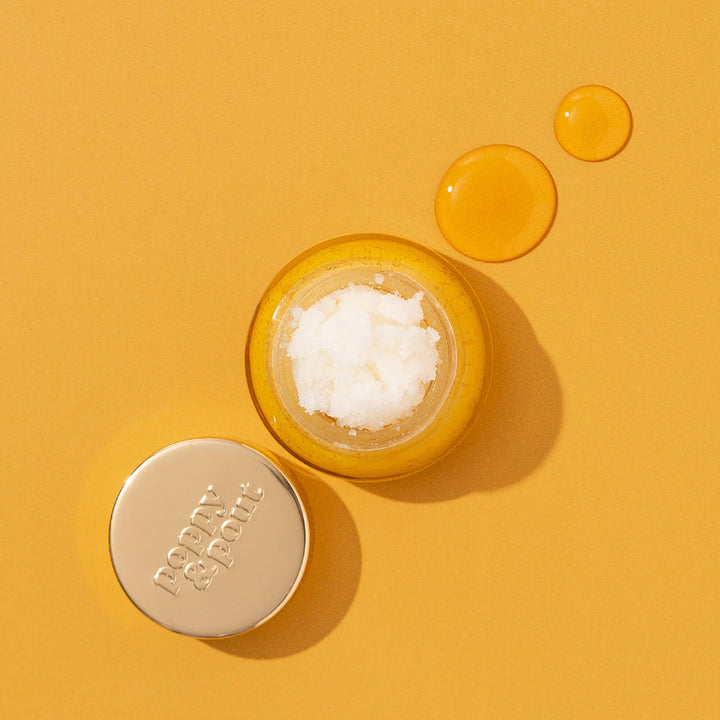 POPPY & POUT EXFOLIATING LIP SCRUB - WILD HONEY