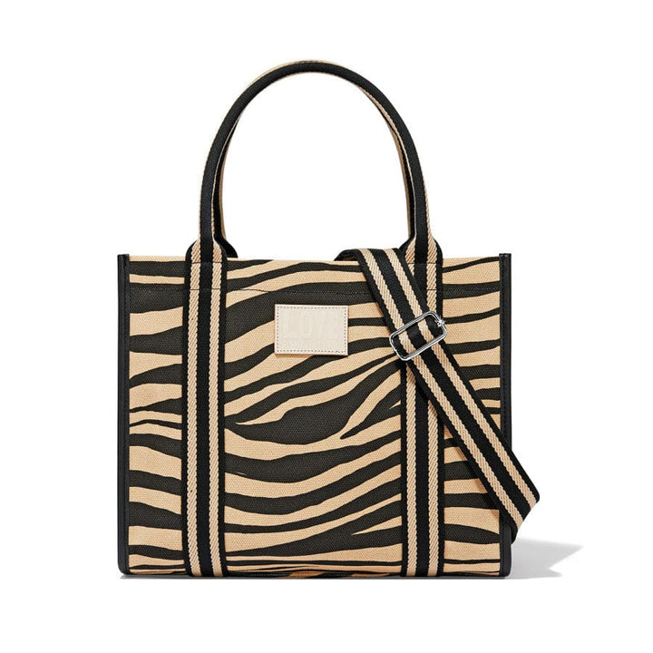 ZEBRA LOVE CANVAS CARRYALL