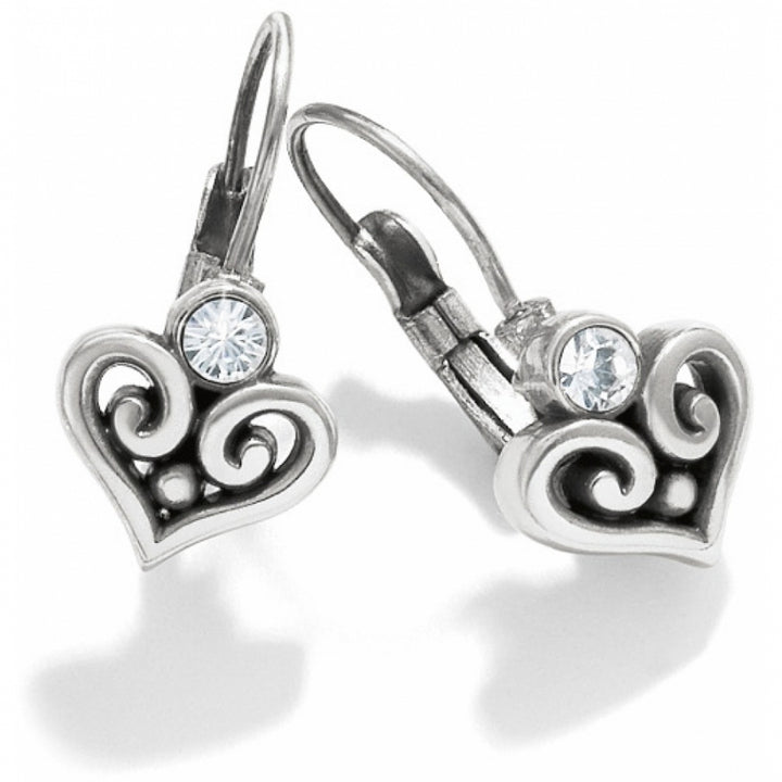 ALCAZAR HEART LEVERBACK EARRINGS