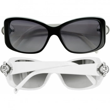 TWINKLE  SUNGLASSES - BLACK-WHITE