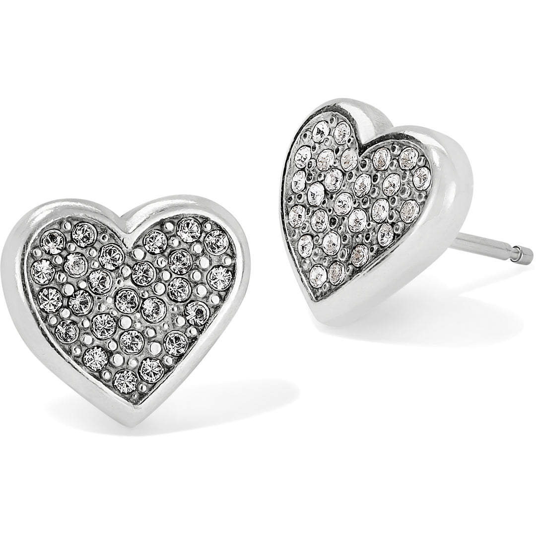 EDEN HEARTS MINI POST EARRINGS - SILVER