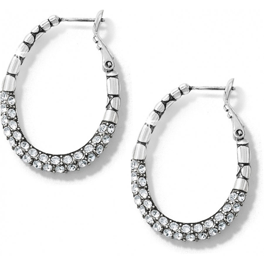 PEBBLE PAVE HOOP EARRINGS